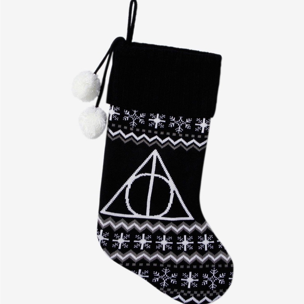 Harry Potter Deathly Hallows Knit Stocking Hot Topic Christmas‎